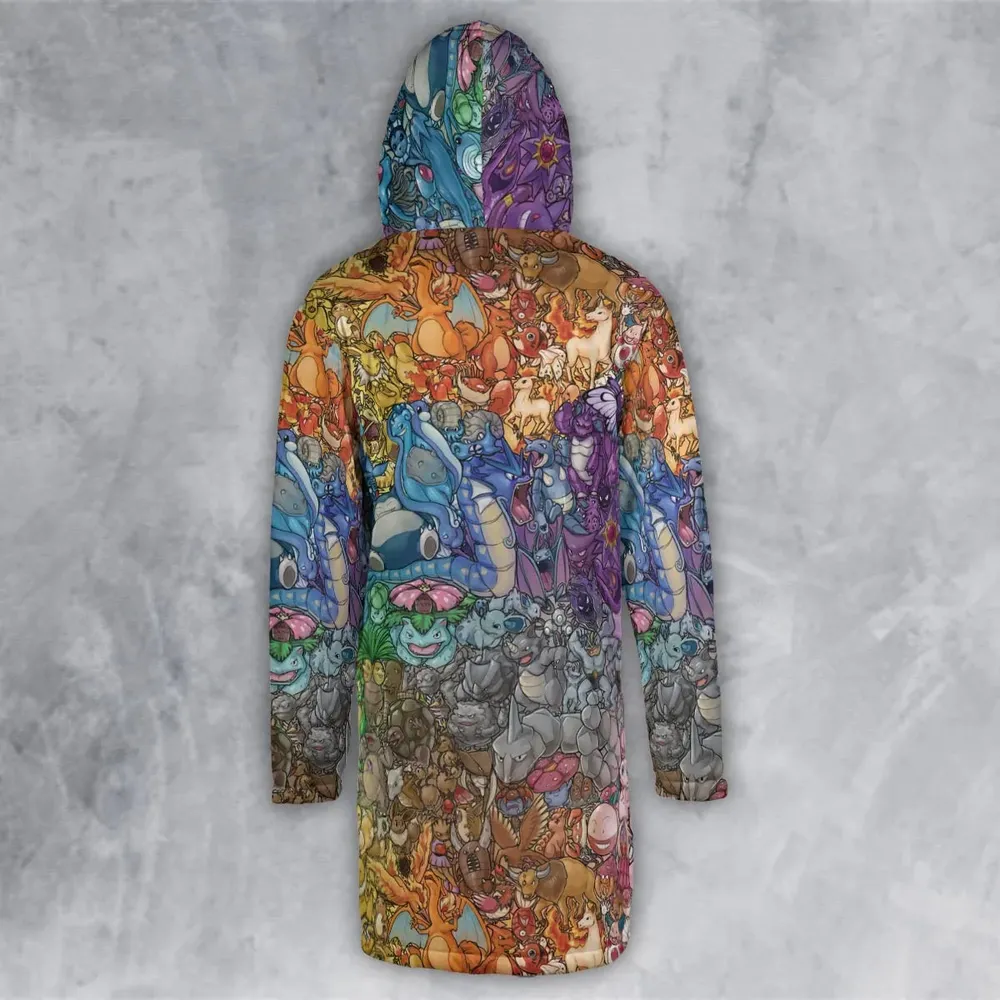 Rainbow Epic Pokemon Hooded Cloak Coat - 3