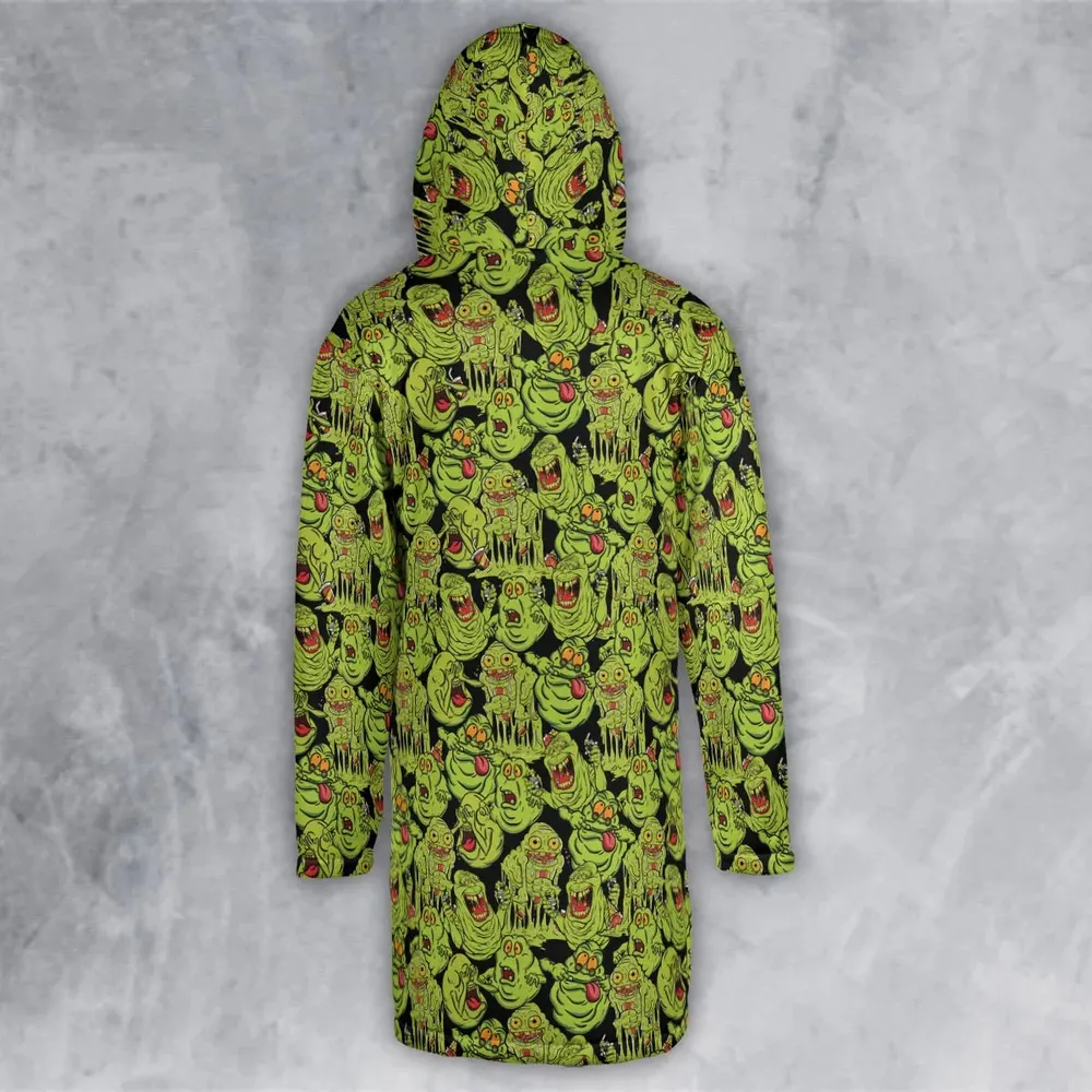 Funny Slimer Ghostbusters Hooded Cloak Coat - 3