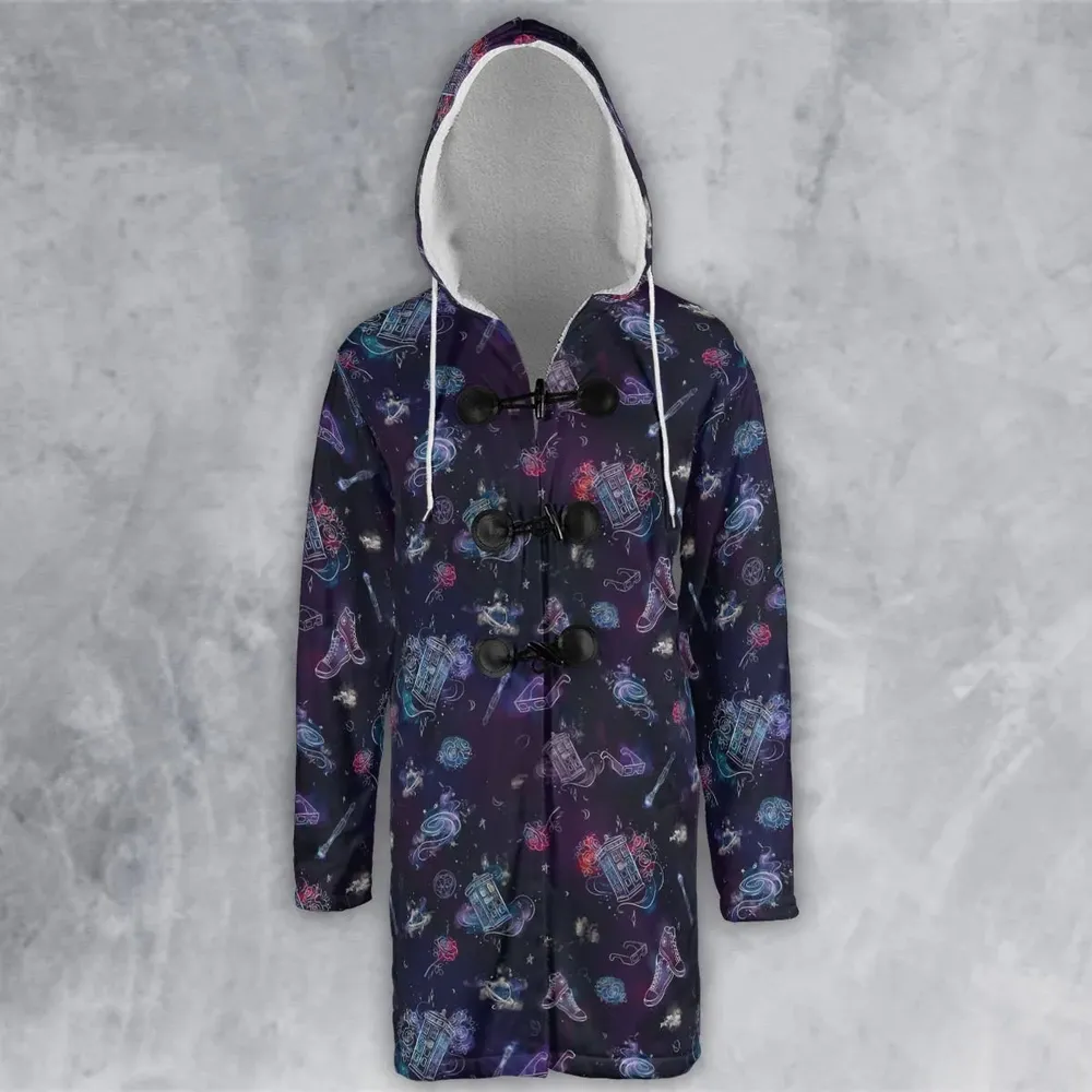 Tardis Doctor Who Seamless Hooded Cloak Coat - 2