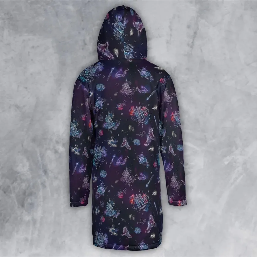 Tardis Doctor Who Seamless Hooded Cloak Coat - 3