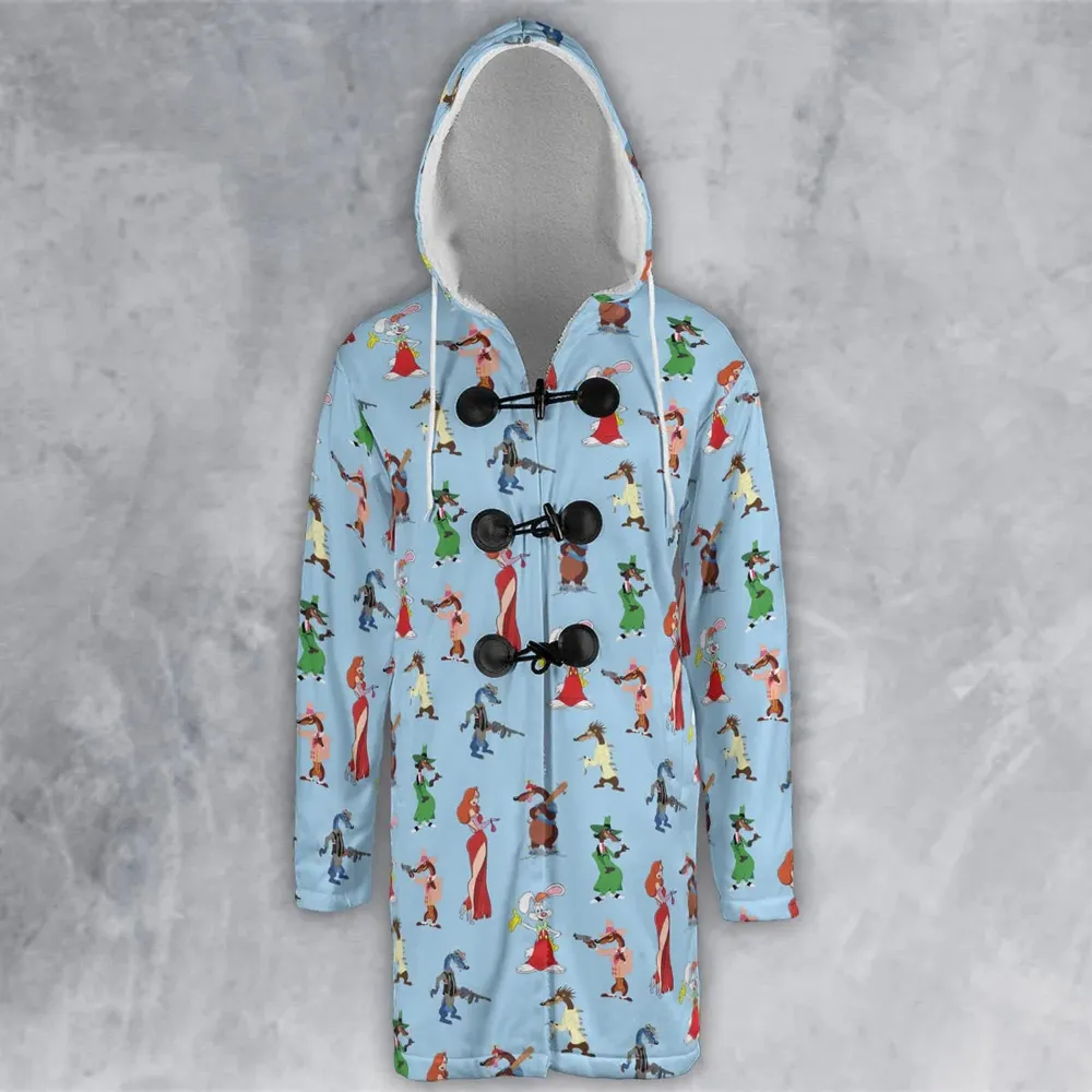 Roger Rabbit Jessica Rabbit The Weasels Who Framed Roger Rabbit Hooded Cloak Coat - 2