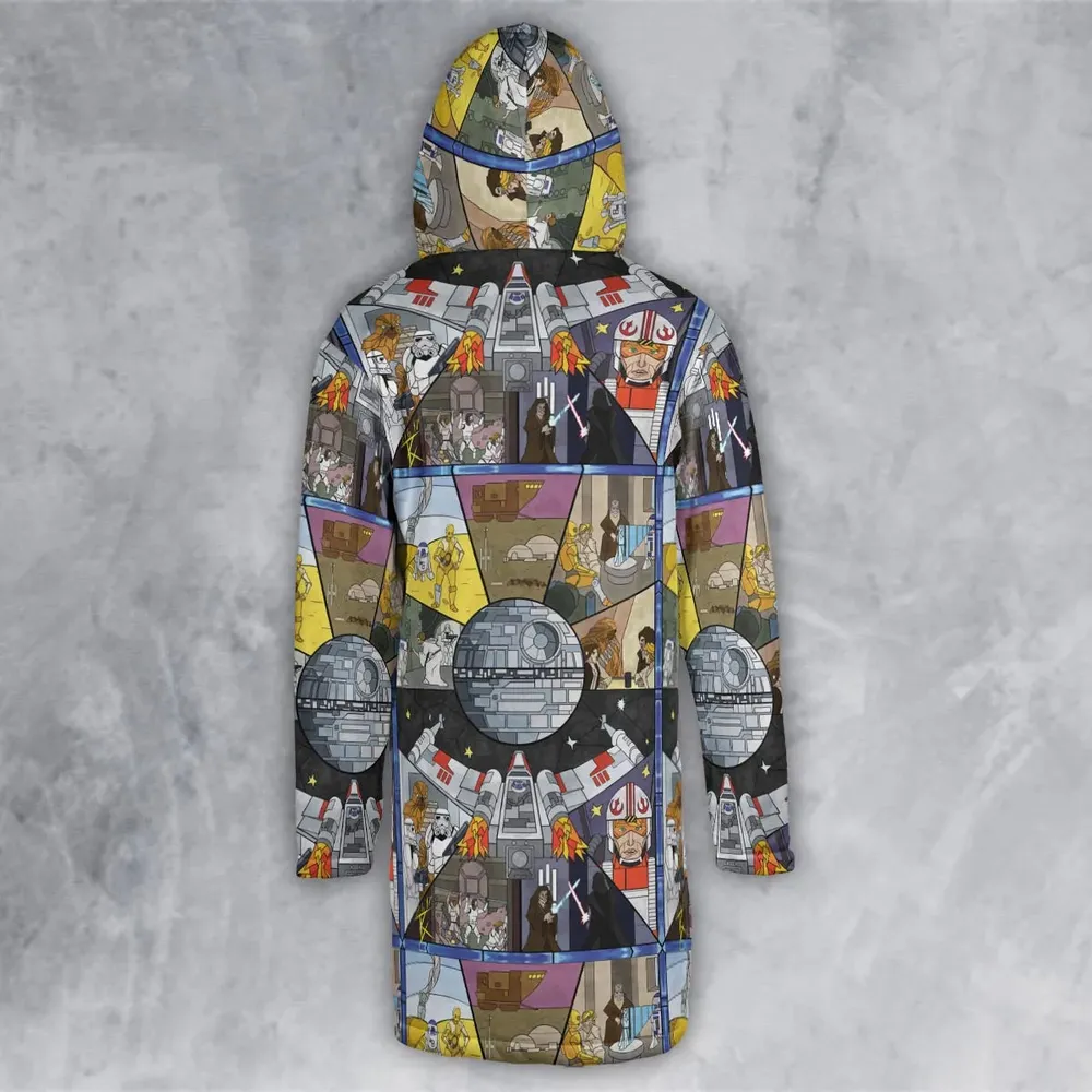 Stained Glass Star Wars Hooded Cloak Coat - 3