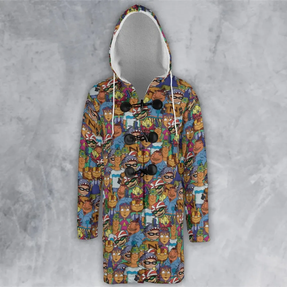 Rocket Power Characters Hooded Cloak Coat - 2