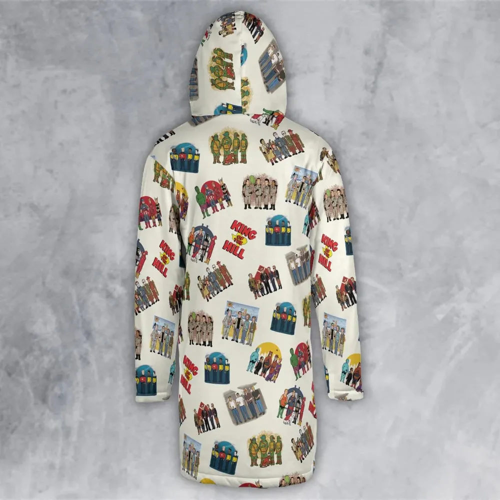 Hank Hill's Friends King Of The Hill Parody Hooded Cloak Coat - 3