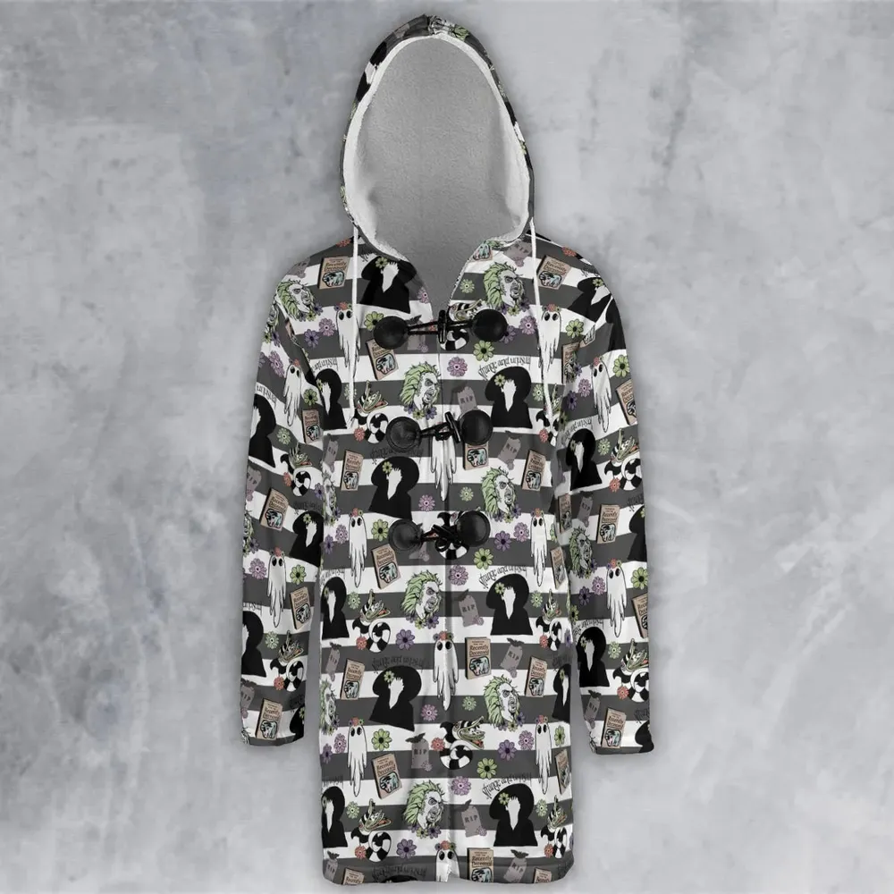 It's Showtime Halloween Beetlejuice Hooded Cloak Coat - 2