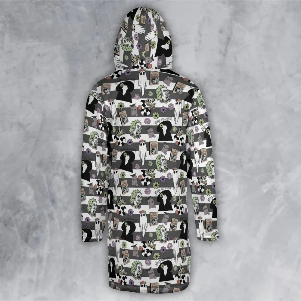 It's Showtime Halloween Beetlejuice Hooded Cloak Coat - 3