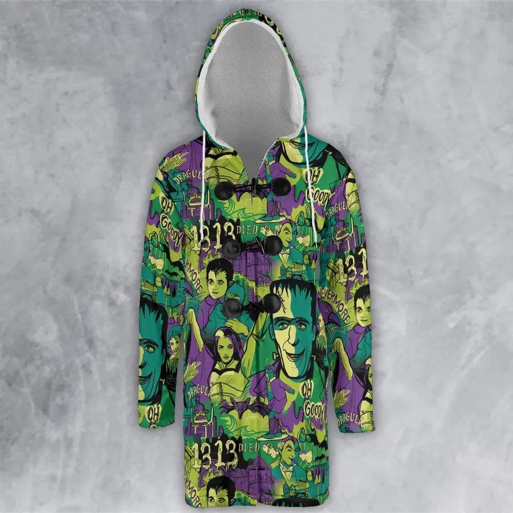 Oh Groovy Frankenstein Universal Horror Hooded Cloak Coat - 2