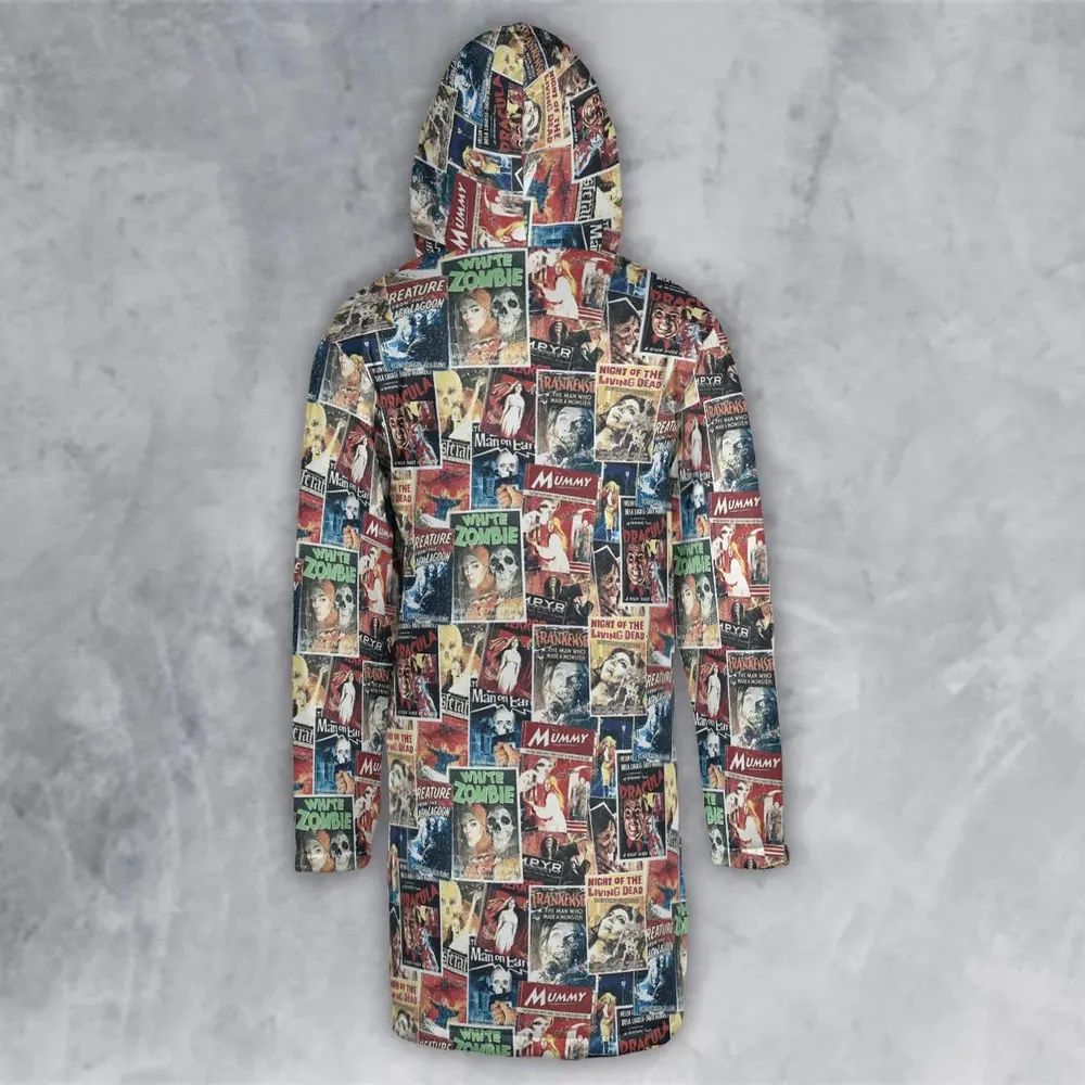 Pioneering '50s Classics Monster Hammer Horror Films Hooded Cloak Coat - 3