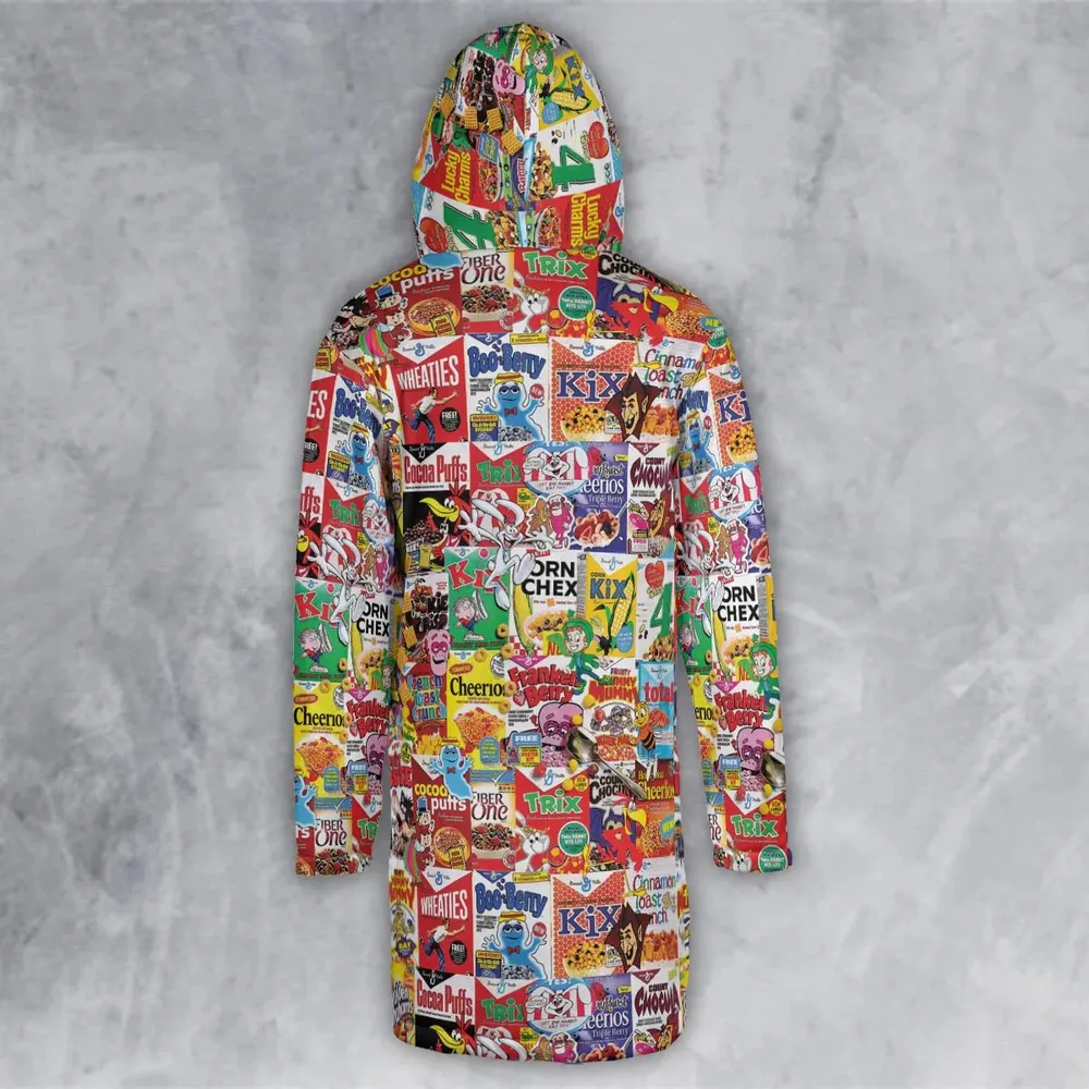 Popular Cereal Boxes Hooded Cloak Coat - 3
