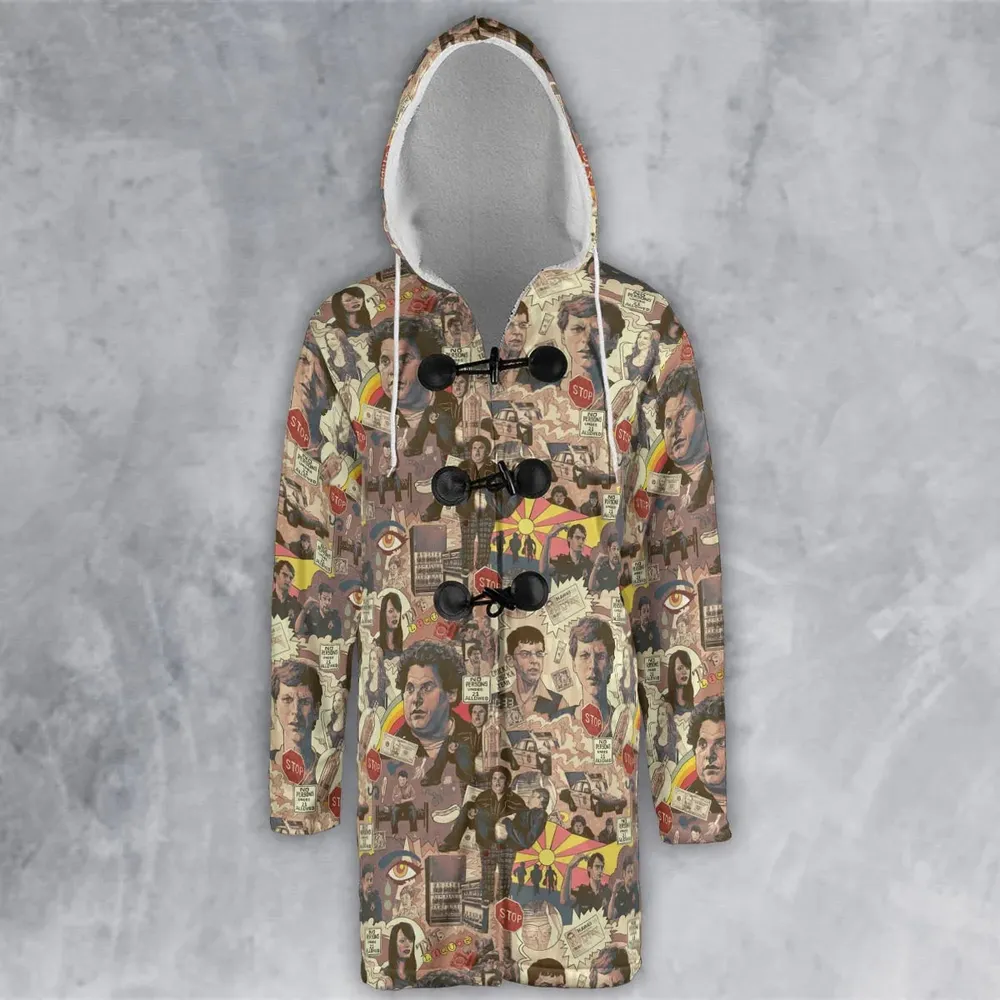 Retro Art Buddies Superbad Hooded Cloak Coat - 2