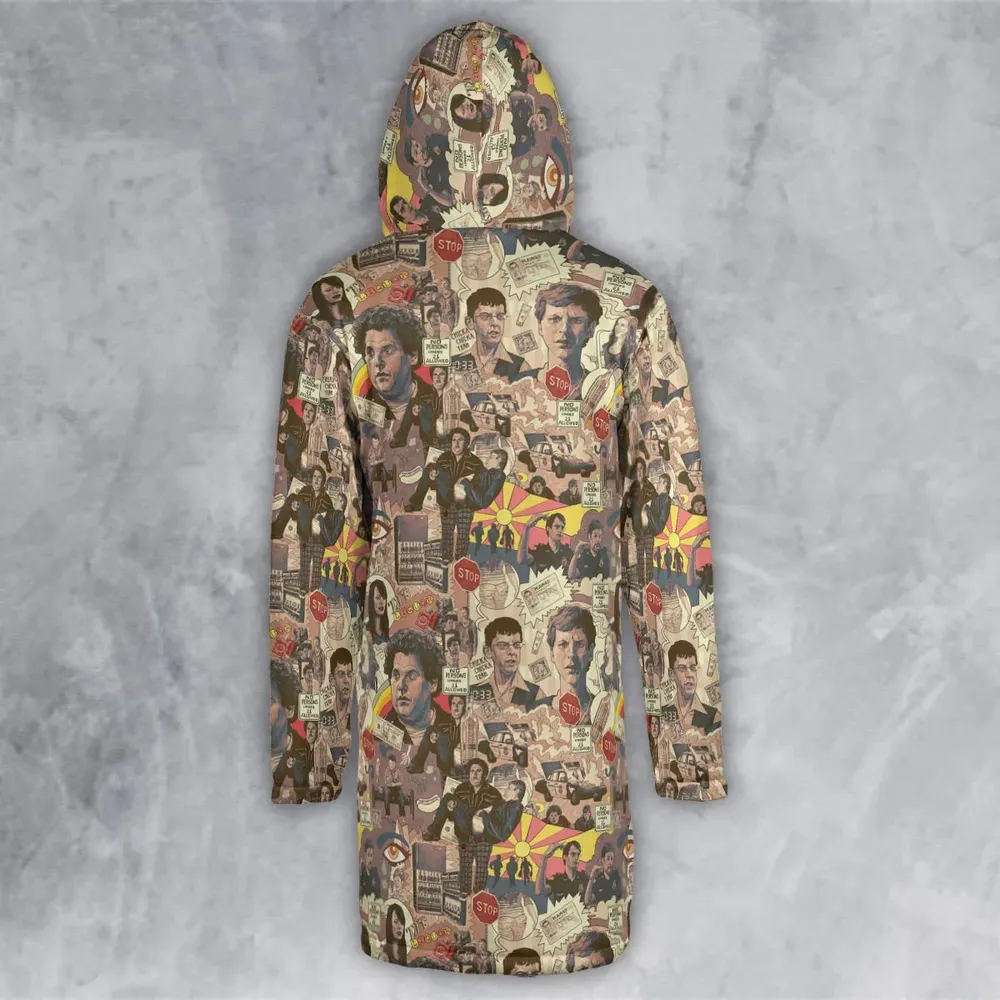 Retro Art Buddies Superbad Hooded Cloak Coat - 3