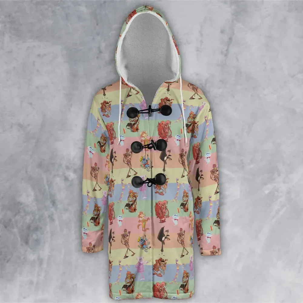 Spooky Monster Mash Cereal Monster Hooded Cloak Coat - 2