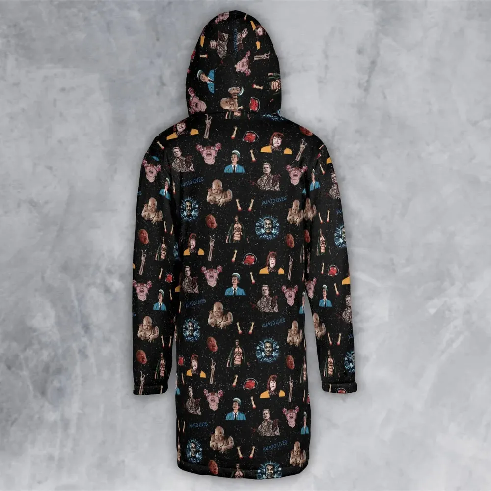 Total Recall Pattern Hooded Cloak Coat - 3