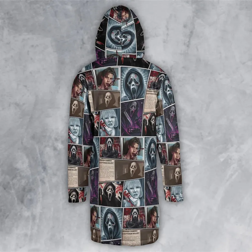 Scream Ghostface Horror Movie Halloween Hooded Cloak Coat - 3