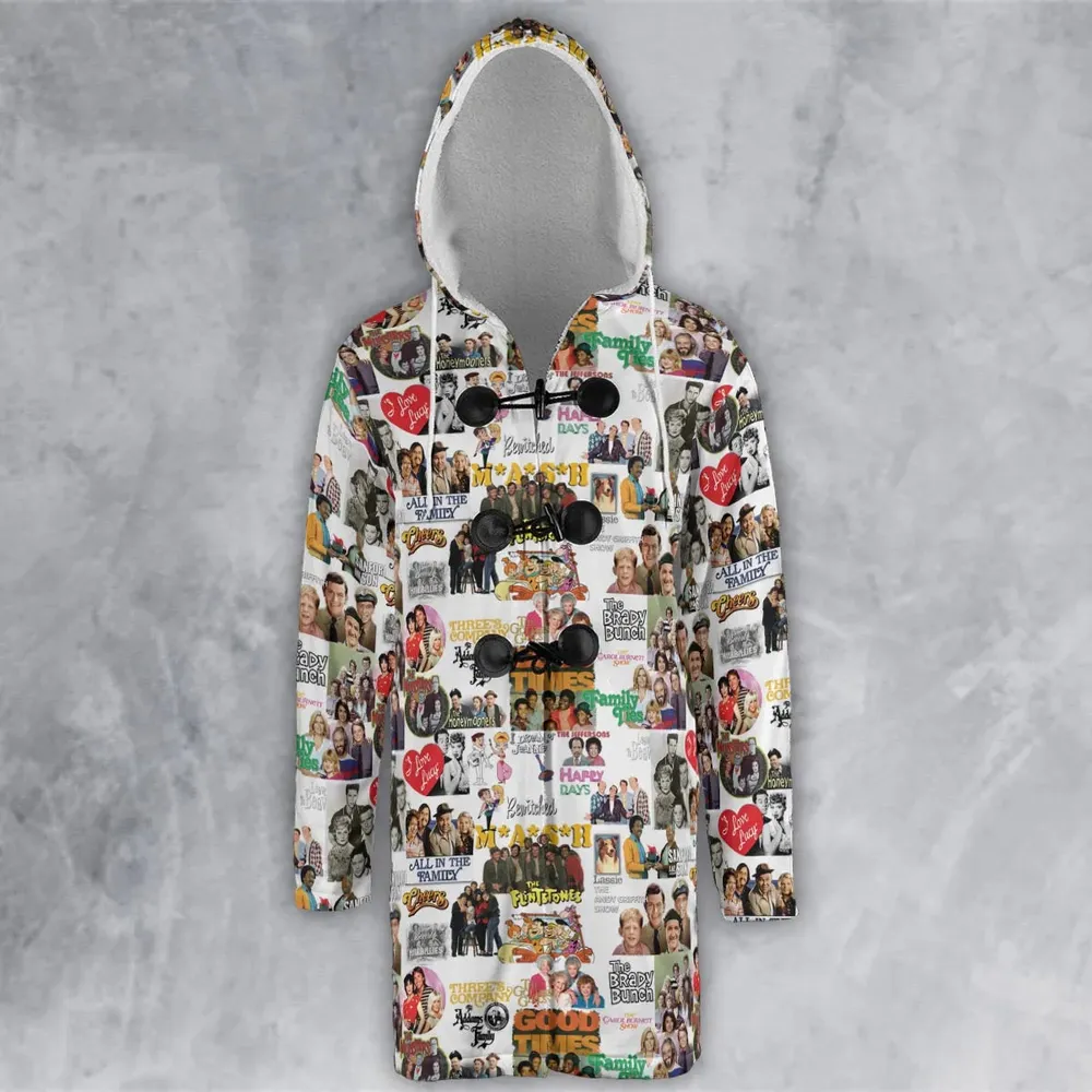 Stuck in the 80s Famous Sitcom Hooded Cloak Coat - 2