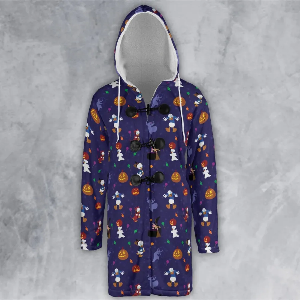 Spooky Month Halloween Hooded Cloak Coat - 2