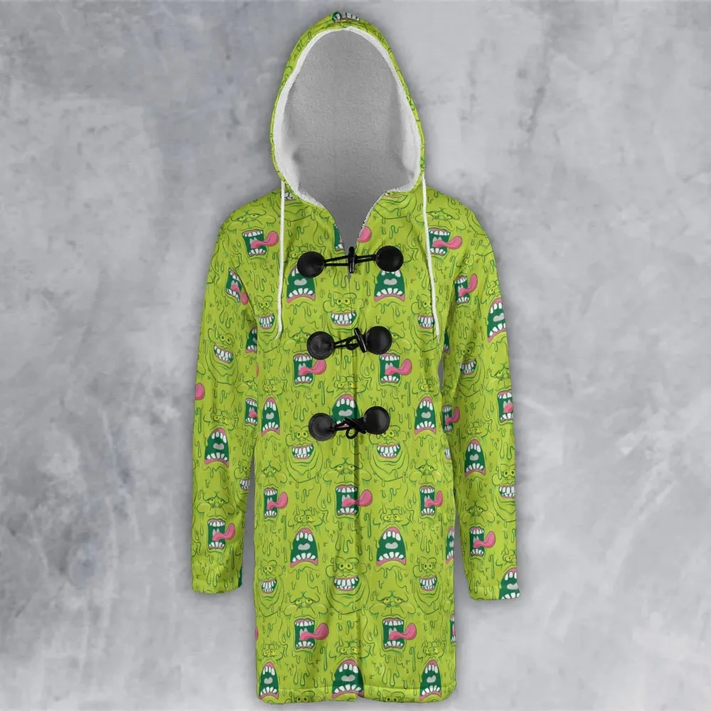Funny Face Expression Slimer Ghostbusters Hooded Cloak Coat - 2