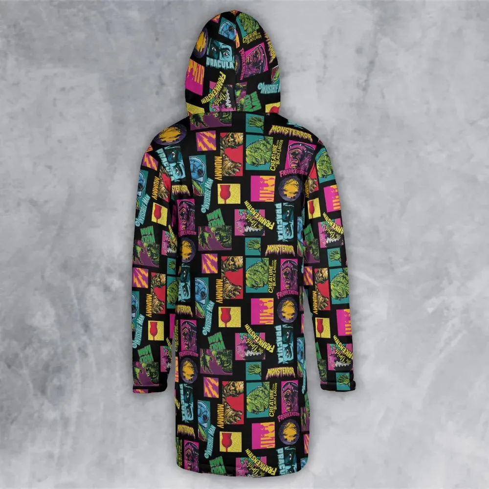 Monster Pop Movies Halloween Hooded Cloak Coat - 3