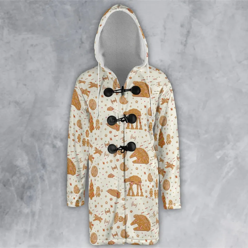 Gingerbread Christmas Star Wars Hooded Cloak Coat - 2