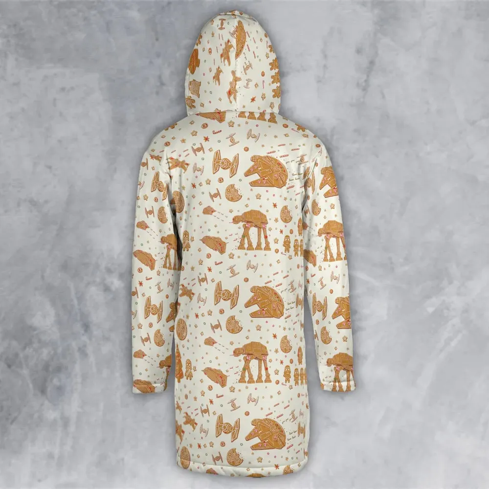Gingerbread Christmas Star Wars Hooded Cloak Coat - 3