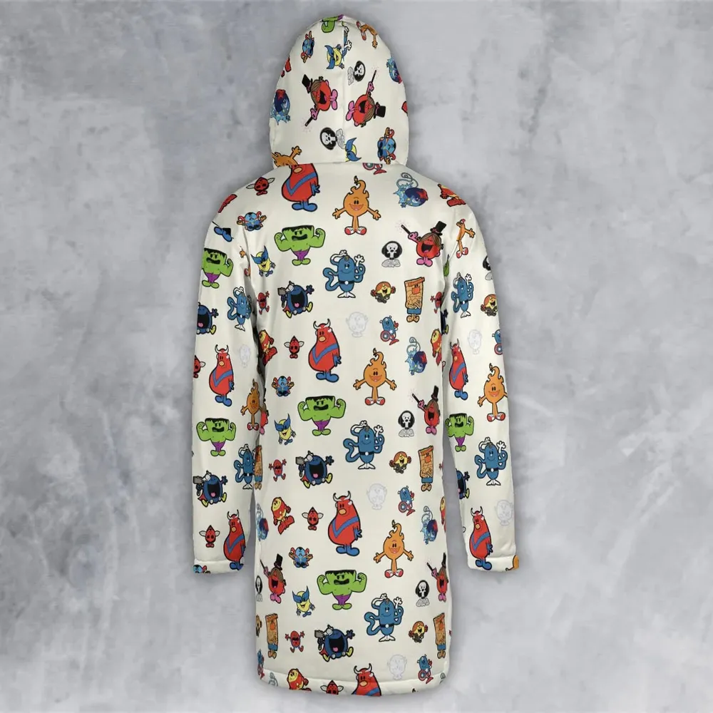 Marvel Characters And Mr Men Pattern Hooded Cloak Coat - 3