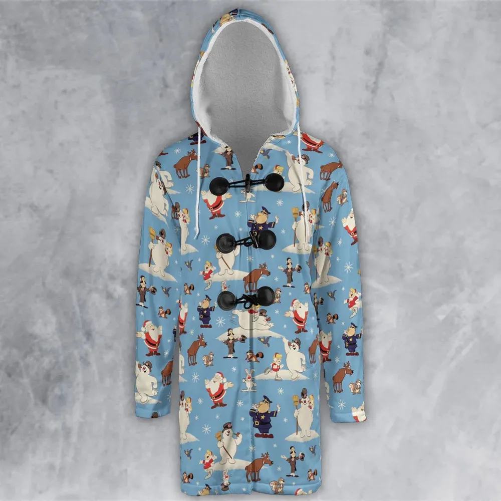 Frosty the Snowman Christmas Characters Hooded Cloak Coat - 2