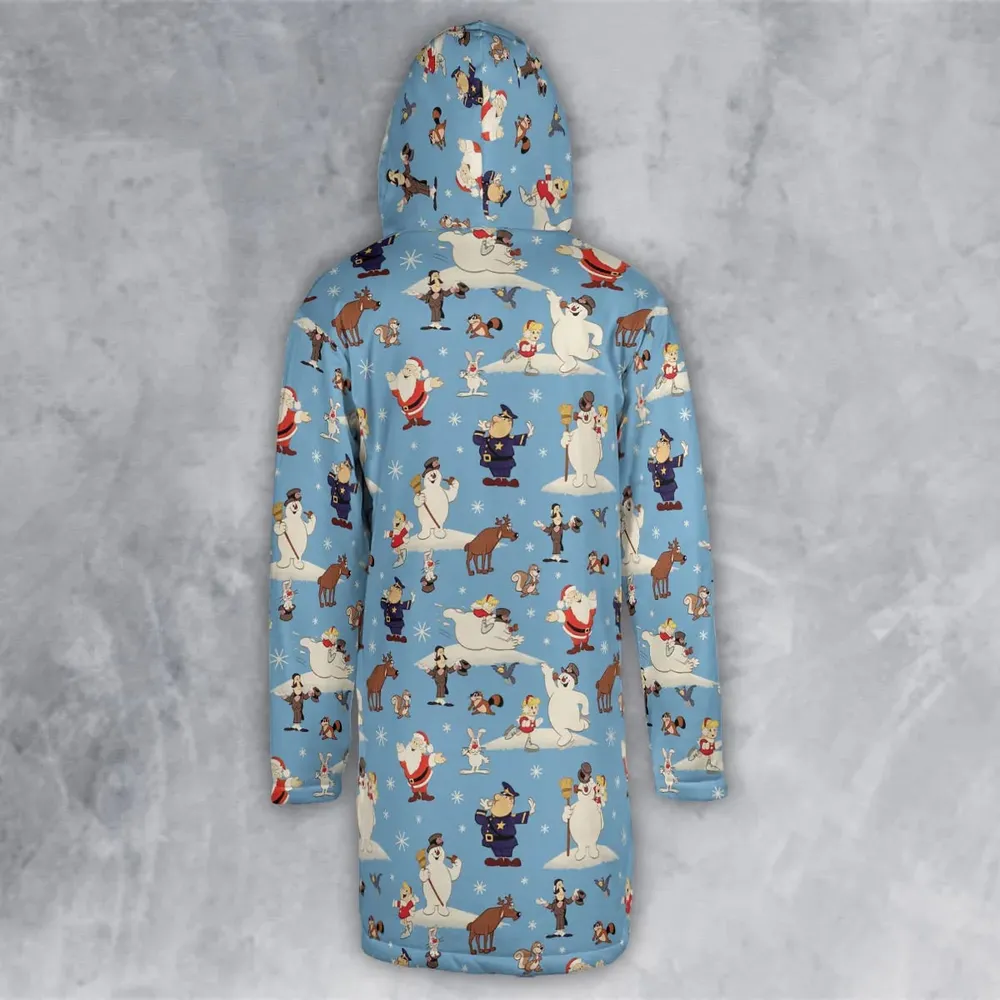 Frosty the Snowman Christmas Characters Hooded Cloak Coat - 3