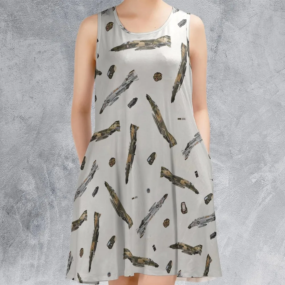 Tiger Lead Sleeveless Dress - 2