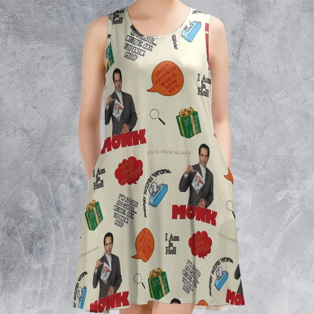 Here’s What Happened Monk Sleeveless Dress - 2