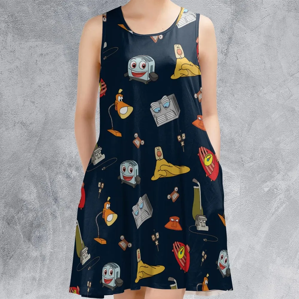 Brave Little Appliances The Brave Little Toaster Sleeveless Dress - 2