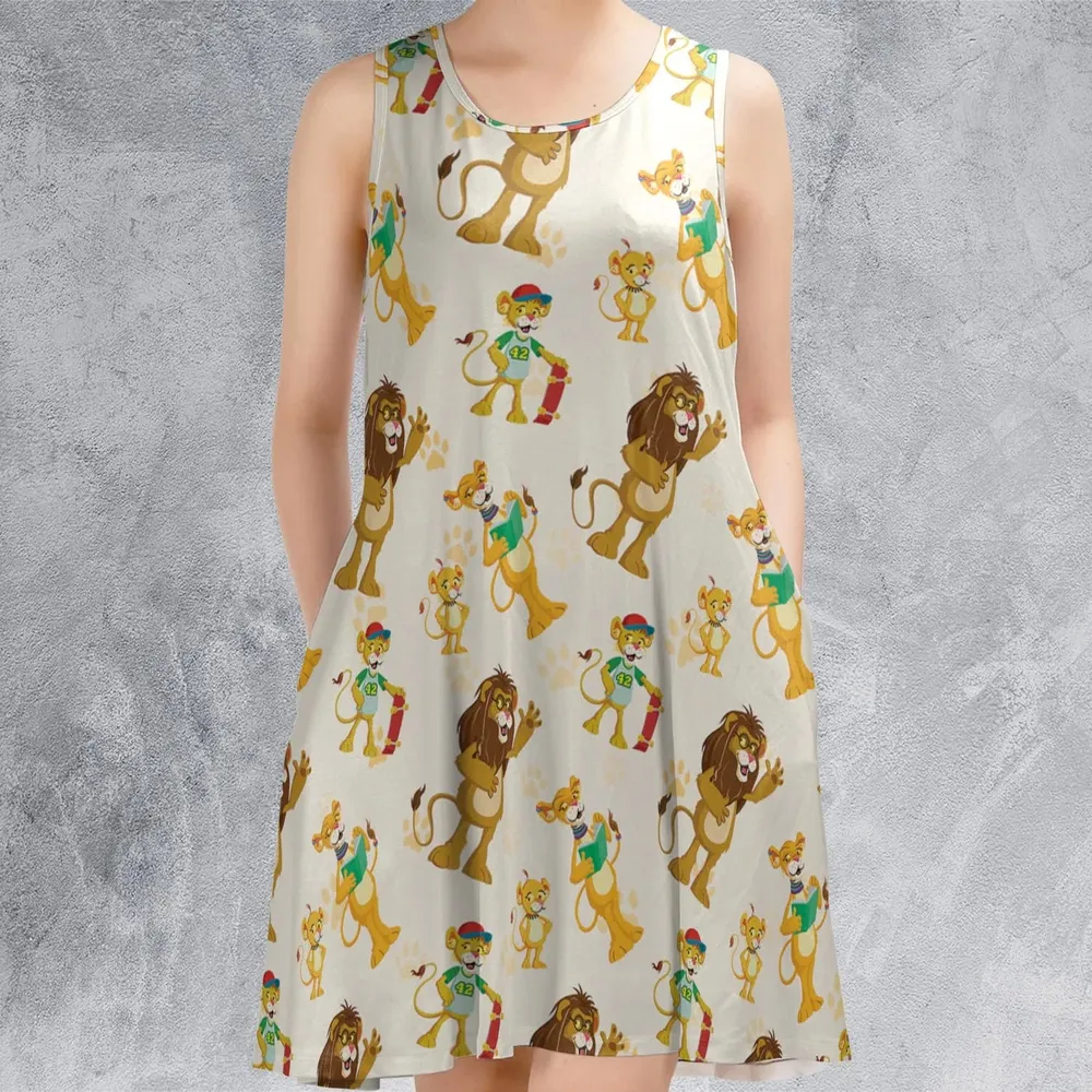 Between The Lions Characters Sleeveless Dress - 2