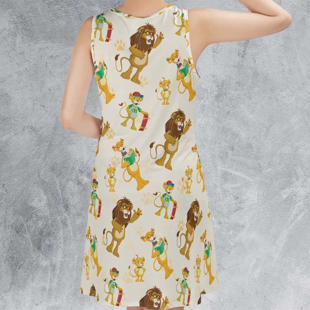 Between The Lions Characters Sleeveless Dress - 3