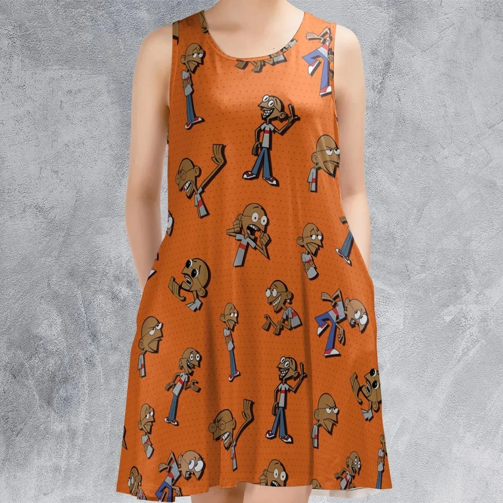 Gandhi On Repeat Clone High Sleeveless Dress - 2