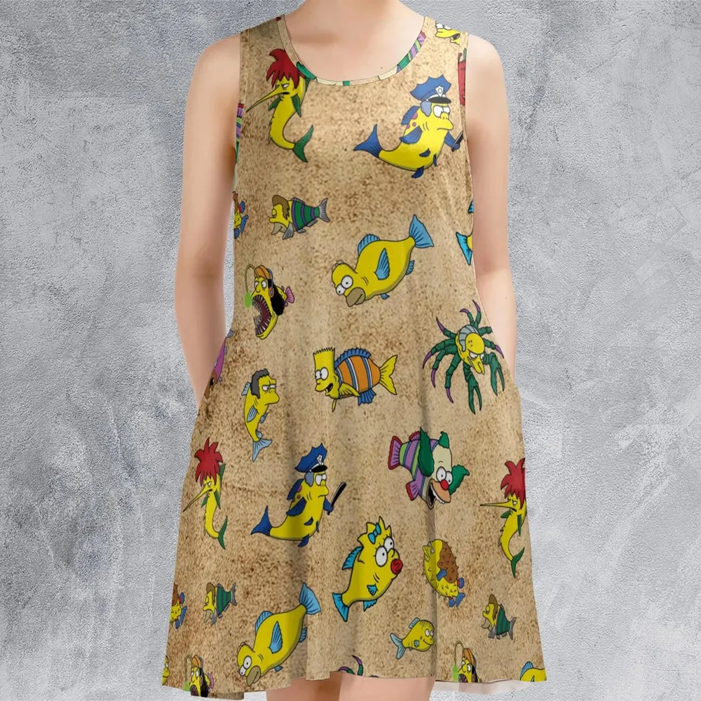 Shrimpsons The Simpsons Sleeveless Dress - 2