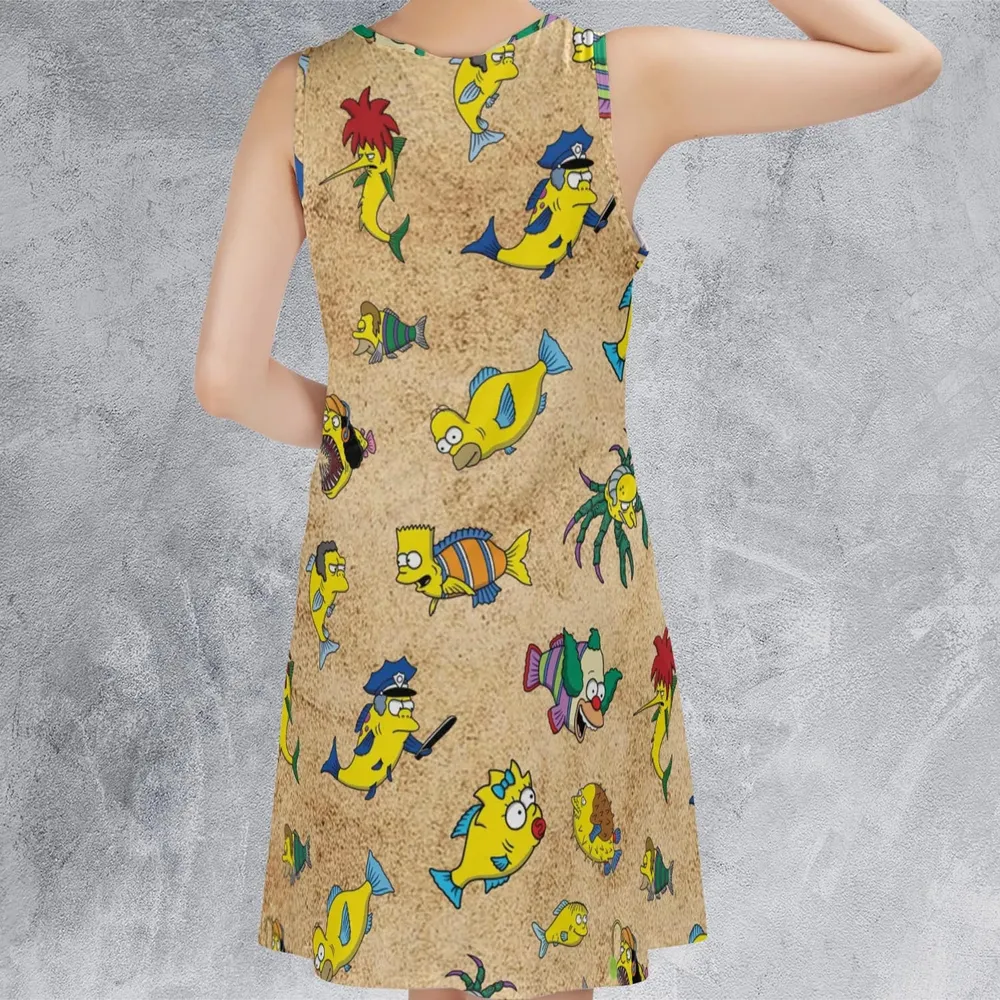 Shrimpsons The Simpsons Sleeveless Dress - 3