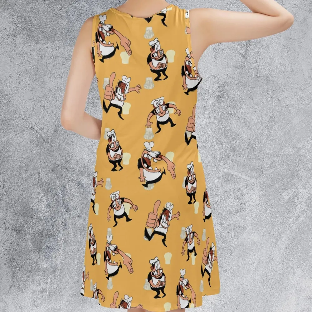 Peppino Sprites Pizza Tower Sleeveless Dress - 3