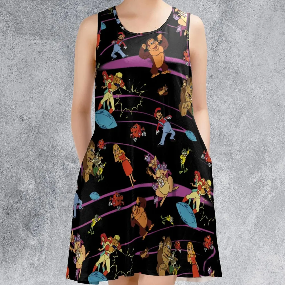 Saturday Supercade Characters Sleeveless Dress - 2