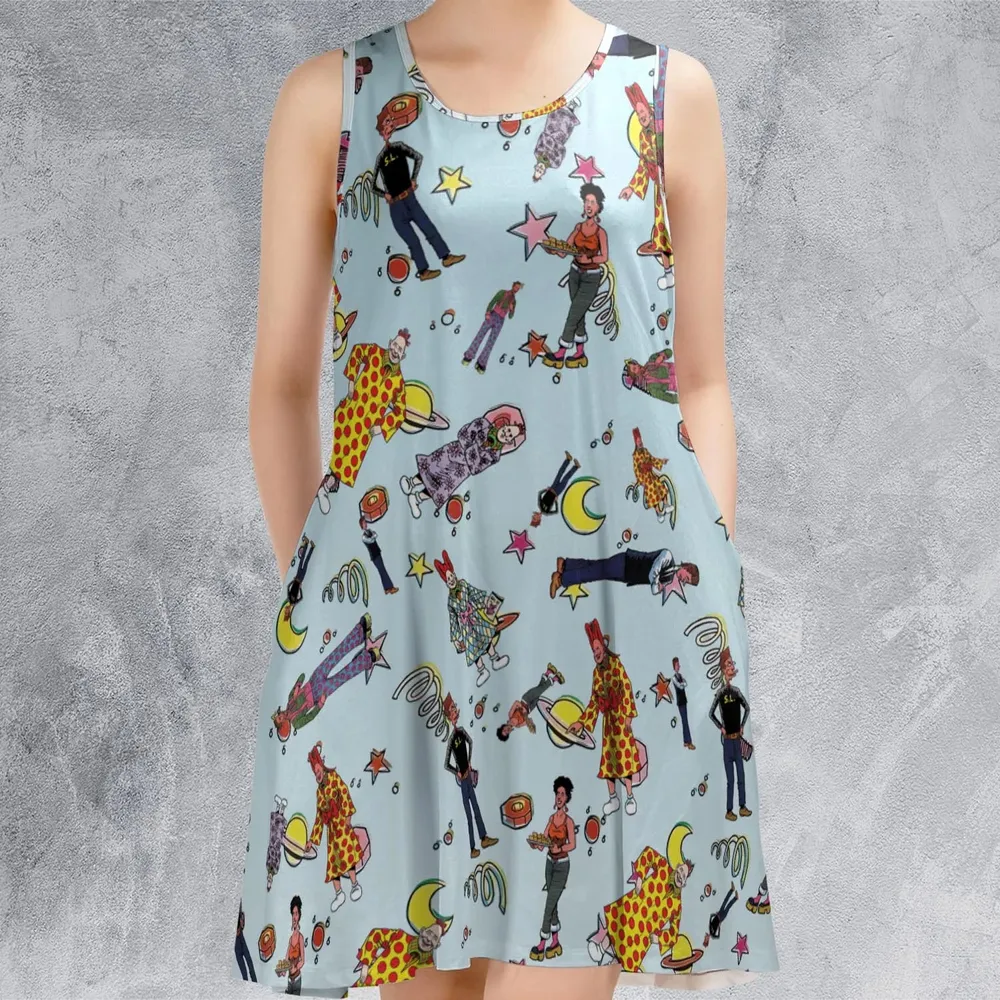 Zippy The Pinhead Characters Sleeveless Dress - 2