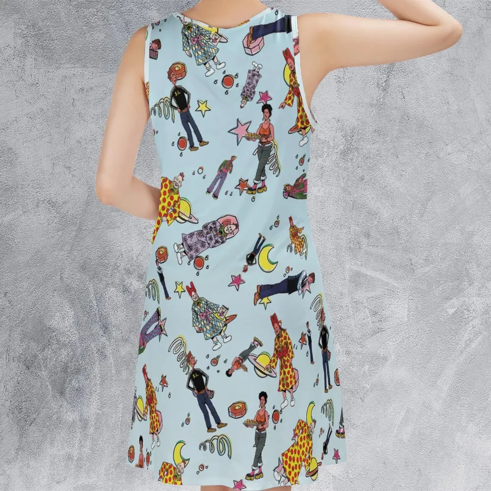 Zippy The Pinhead Characters Sleeveless Dress - 3