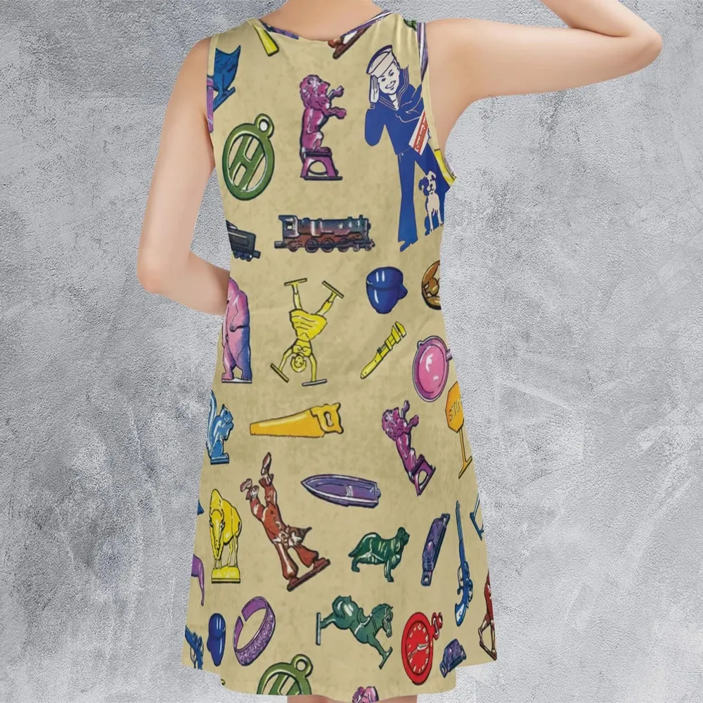 60s Cracker Jack Prizes Sleeveless Dress - 3