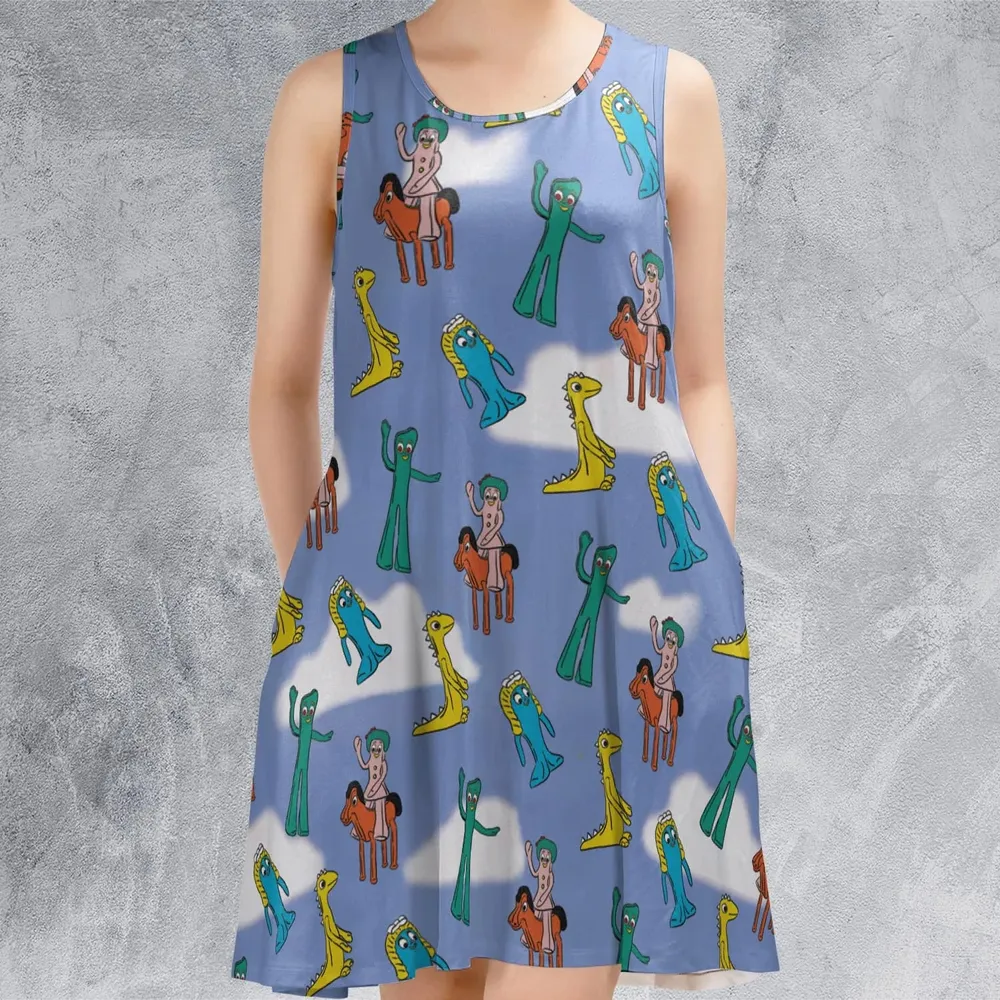 Gumby Characters Sleeveless Dress - 2