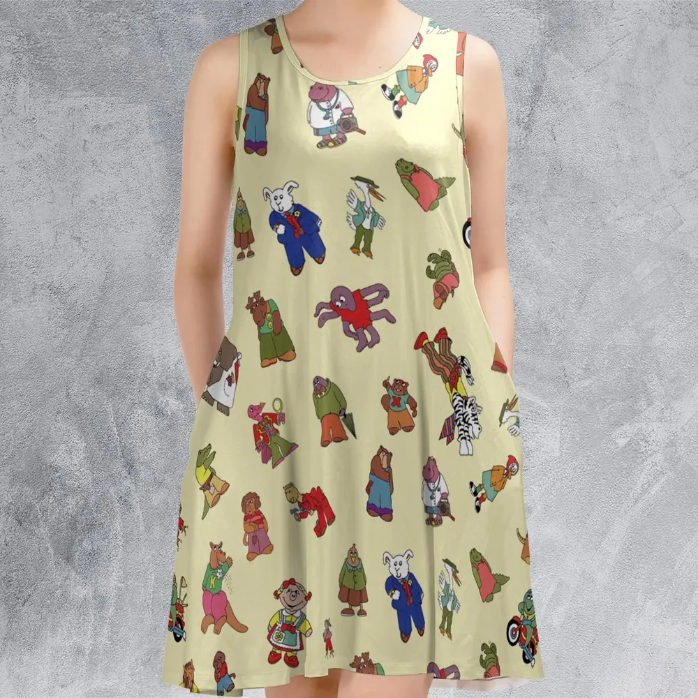 Sweet Pickles Characters Sleeveless Dress - 2