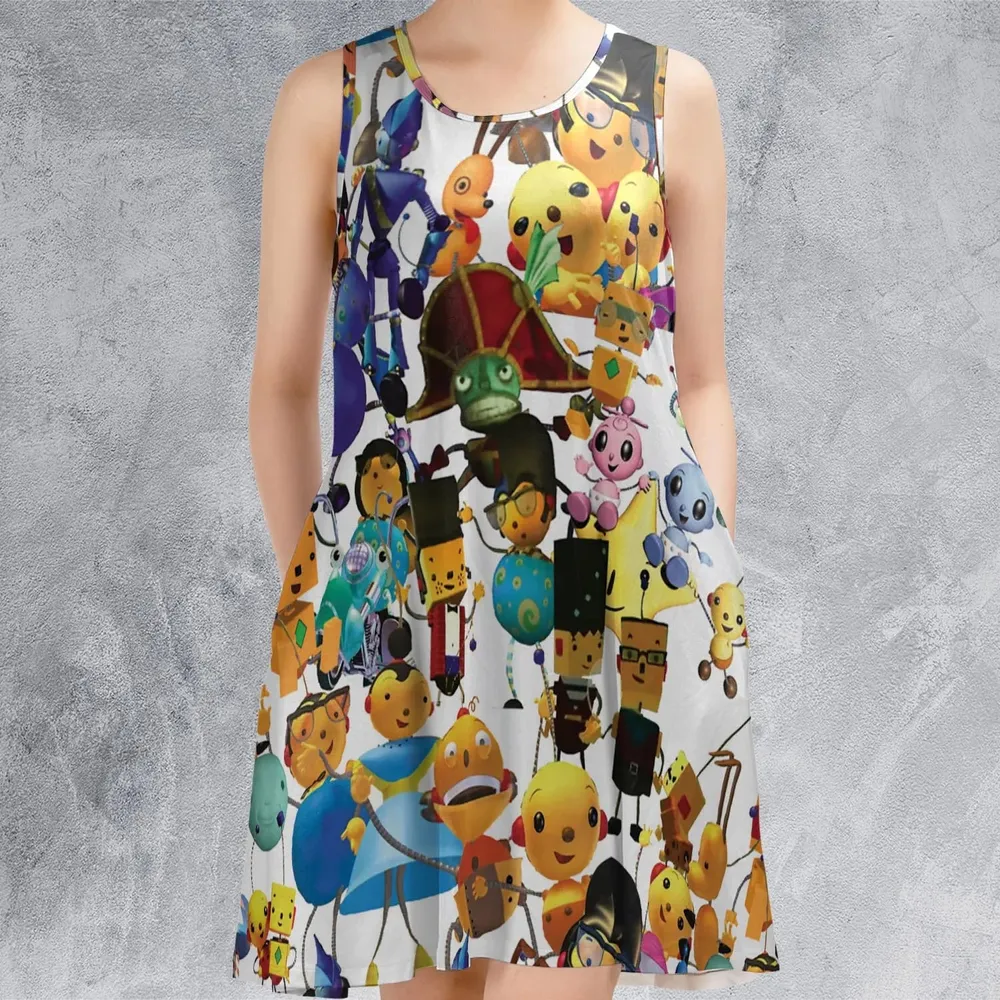 Rolie Polie Olie Seamless Sleeveless Dress - 2