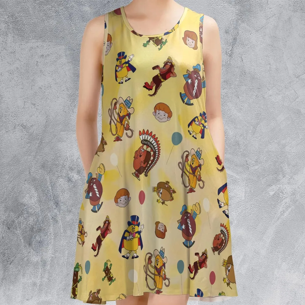 Hostess Gang Mascot Characters Sleeveless Dress - 2