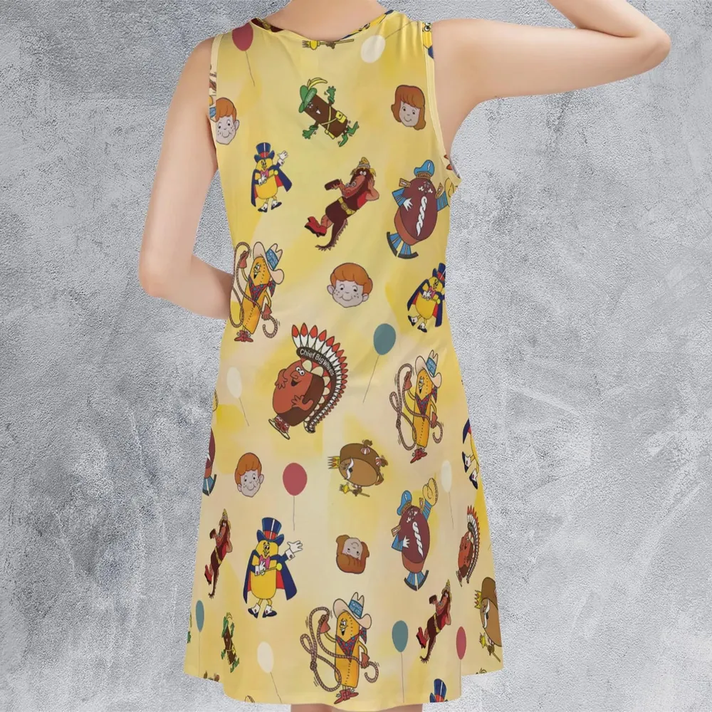 Hostess Gang Mascot Characters Sleeveless Dress - 3