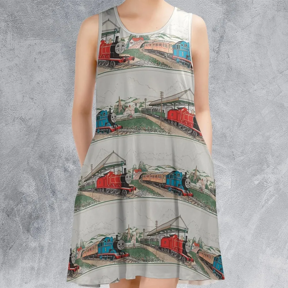 Vintage Thomas & James Sleeveless Dress - 2