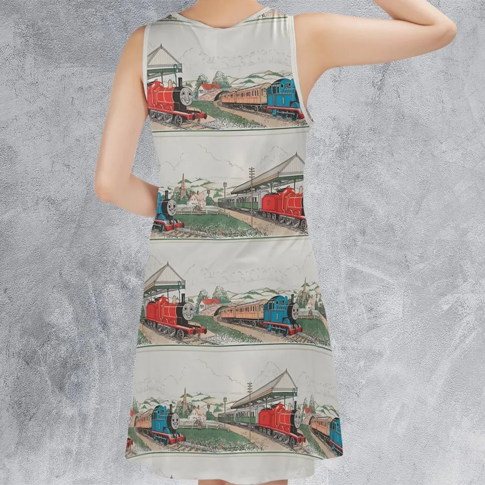 Vintage Thomas & James Sleeveless Dress - 3