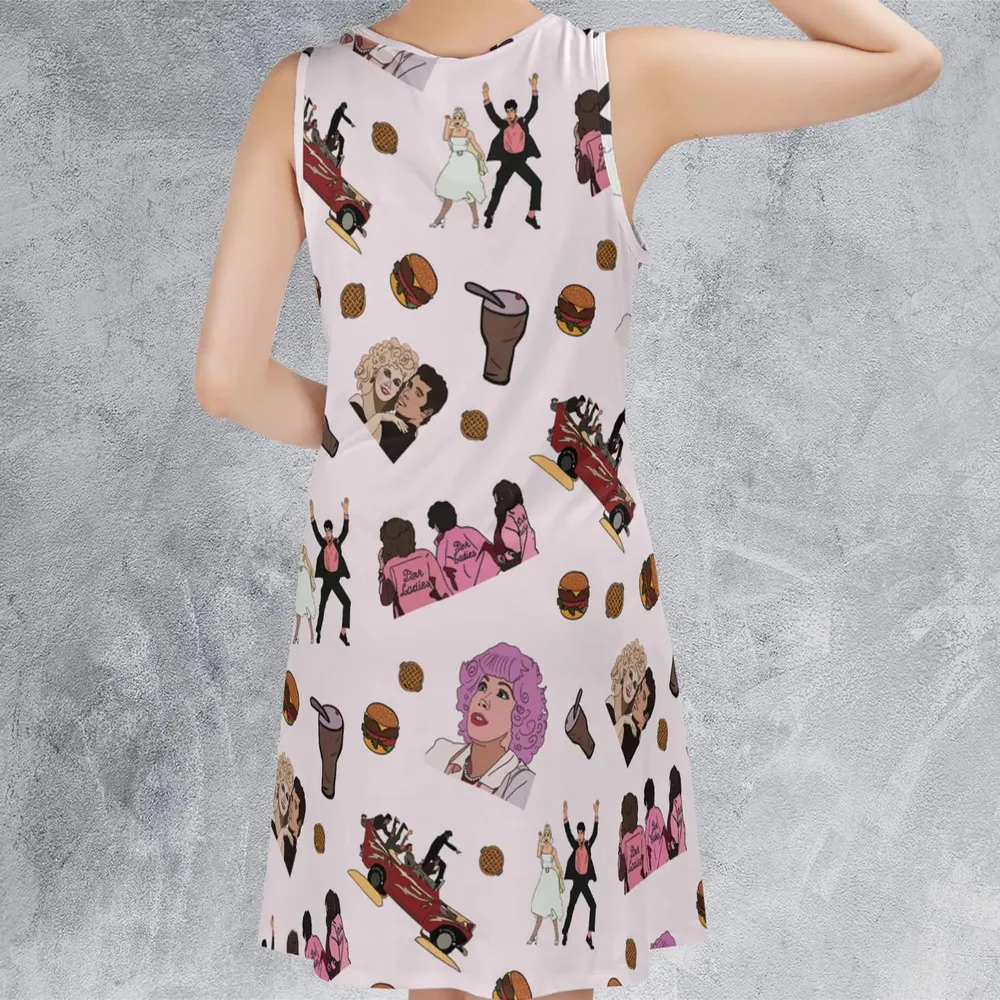 Summer Nights Grease Sleeveless Dress - 3