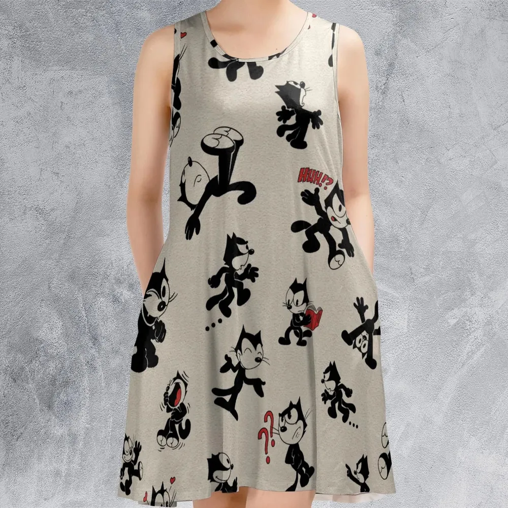 Felix The Cat Sleeveless Dress - 2