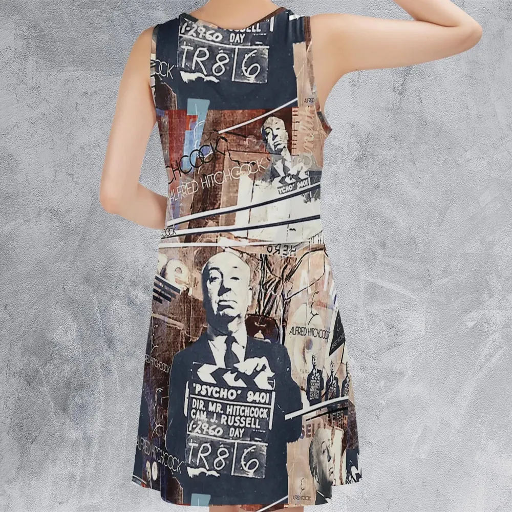 Alfred Hitchcock Aesthetic Sleeveless Dress - 3